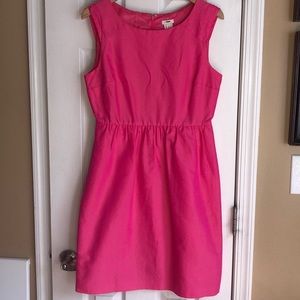 J crew Lucille dress in cotton-silk faille
